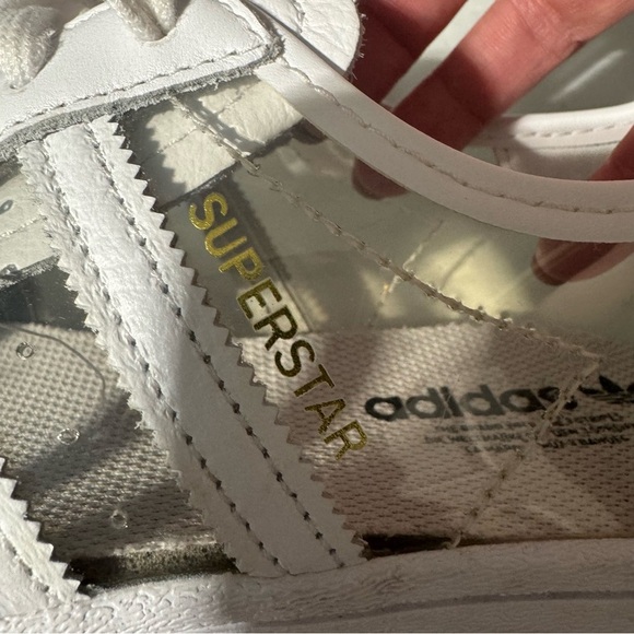 Adidas Superstar Sneakers white and clear Size 5 (230 mm) - Picture 6 of 10